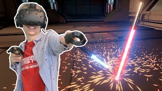 LIGHTSABER FIGHT TRAINING IN VIRTUAL REALITY! | Lightblade VR (HTC Vive Gameplay)