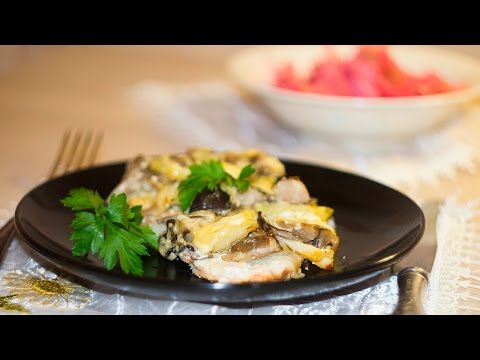 Видео рецепт Курица под шубой в духовке  