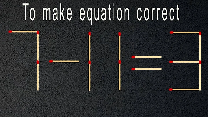 Turn the wrong equation into correct 7-11=3,  | Matchstick Puzzle #mindtest  #matches #puzzlegames