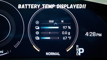 How to Display the Battery Temperature on a Porsche Taycan