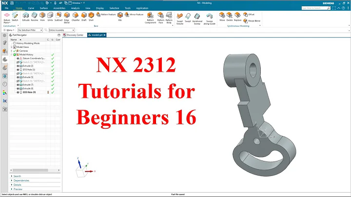 Siemens NX  tutorials for beginners|NX 2312|tutorial-16