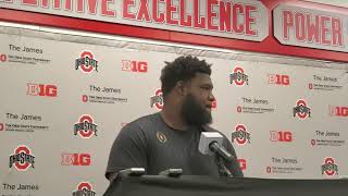 Ohio State offensive lineman Josh Alabi talks about his role with the Buckeyes