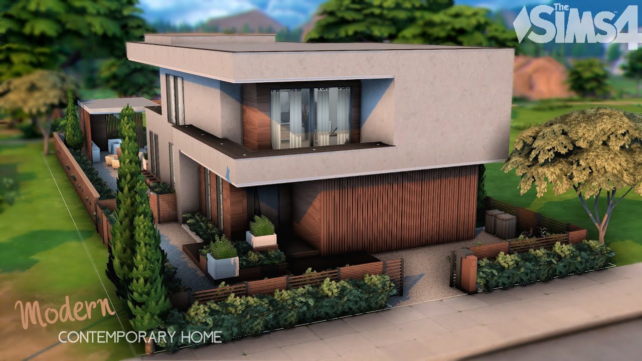 Modern Contemporary Home / THE SIMS 4 / NO CC / stop motion - YouTube