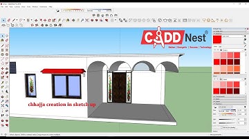 chhajja creation in sketch up  தமிழ் - CADD Nest