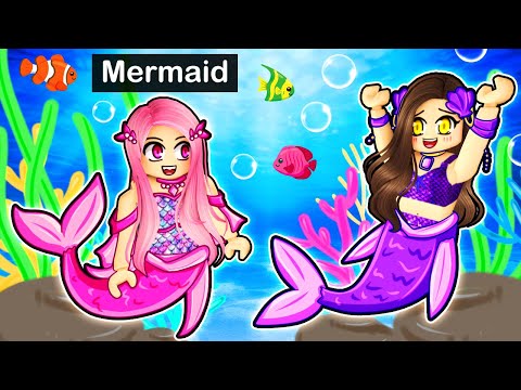 Playing Roblox as a MAGICAL Mermaid!