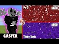 Gaster vs. Tinky Tank & Po 3 x1000 | Minecraft (SATISFYING BATTLE!)