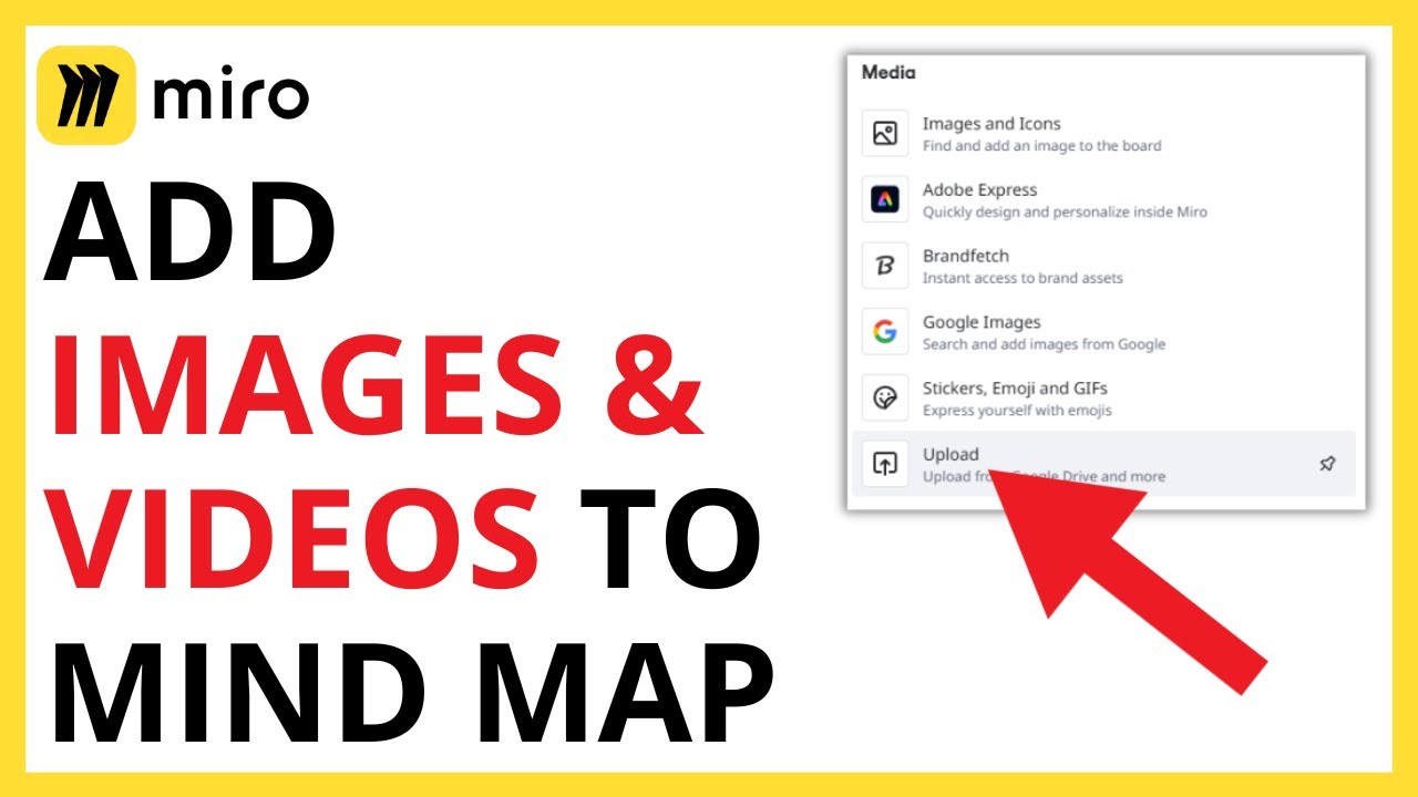 How to Add Images and Videos to Mind Map in Miro [QUICK GUIDE]