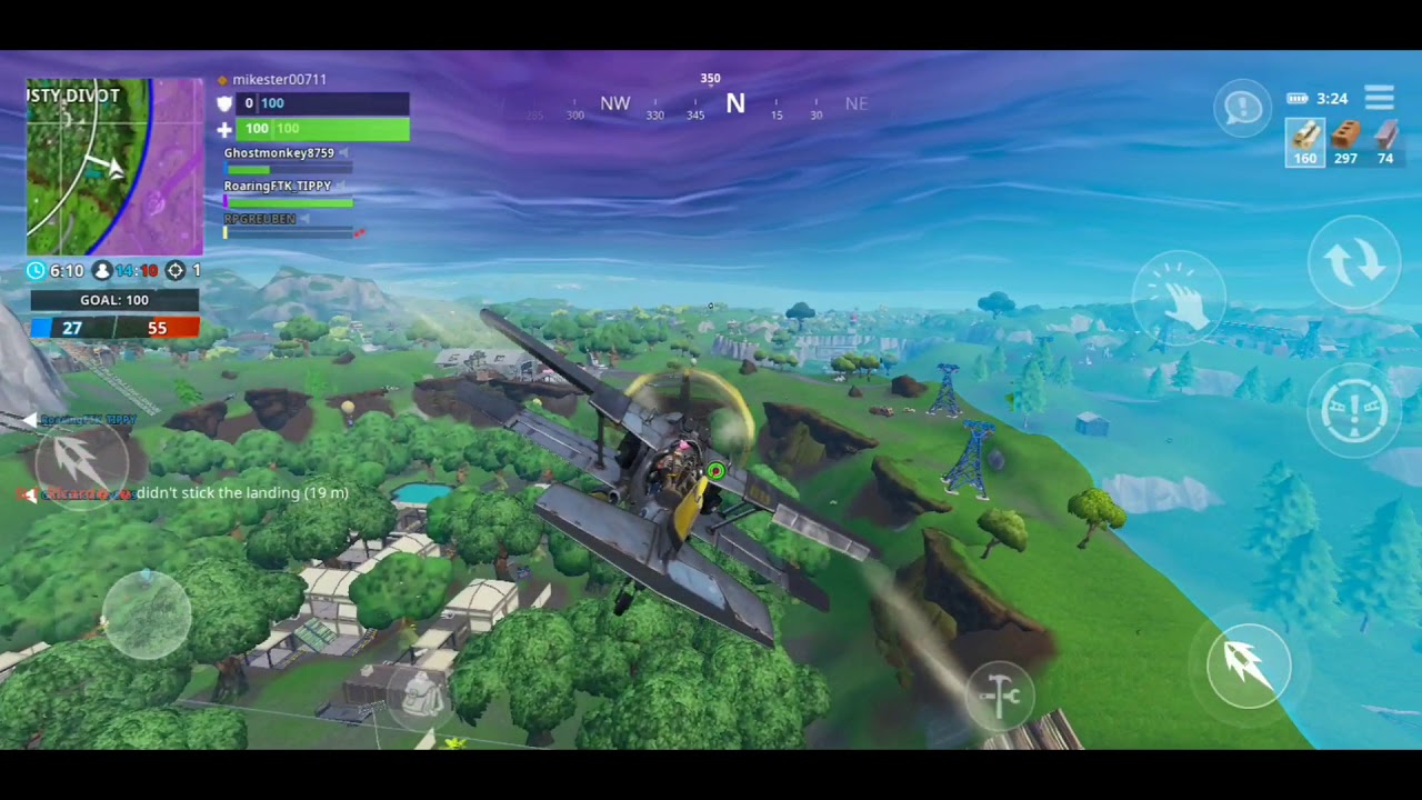 Flying a Plane on Fortnite! YouTube