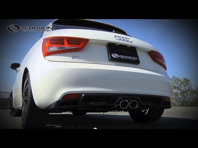Audi A1 ZEROSUN センターデュアルマフラー sound - YouTube