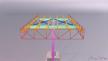 Construction animation of Gas station