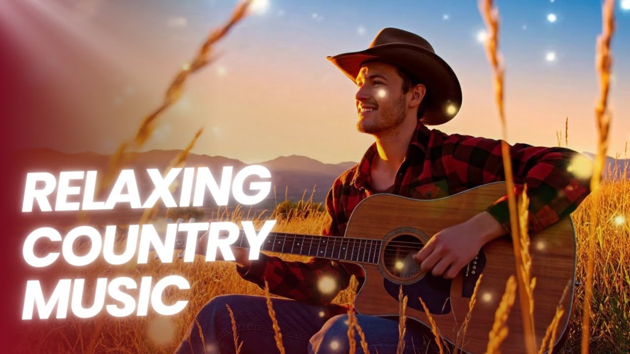 Country Relax - Drift Away With Soft Country Guitar In A Field Of Dreams