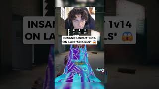 INSANE UNCUT 1v14 ON LAN *50 KILLS* 😱