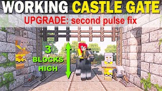 Working castle gate upgrade #Minecraft Java 1.16 1.17 1.18 1.19