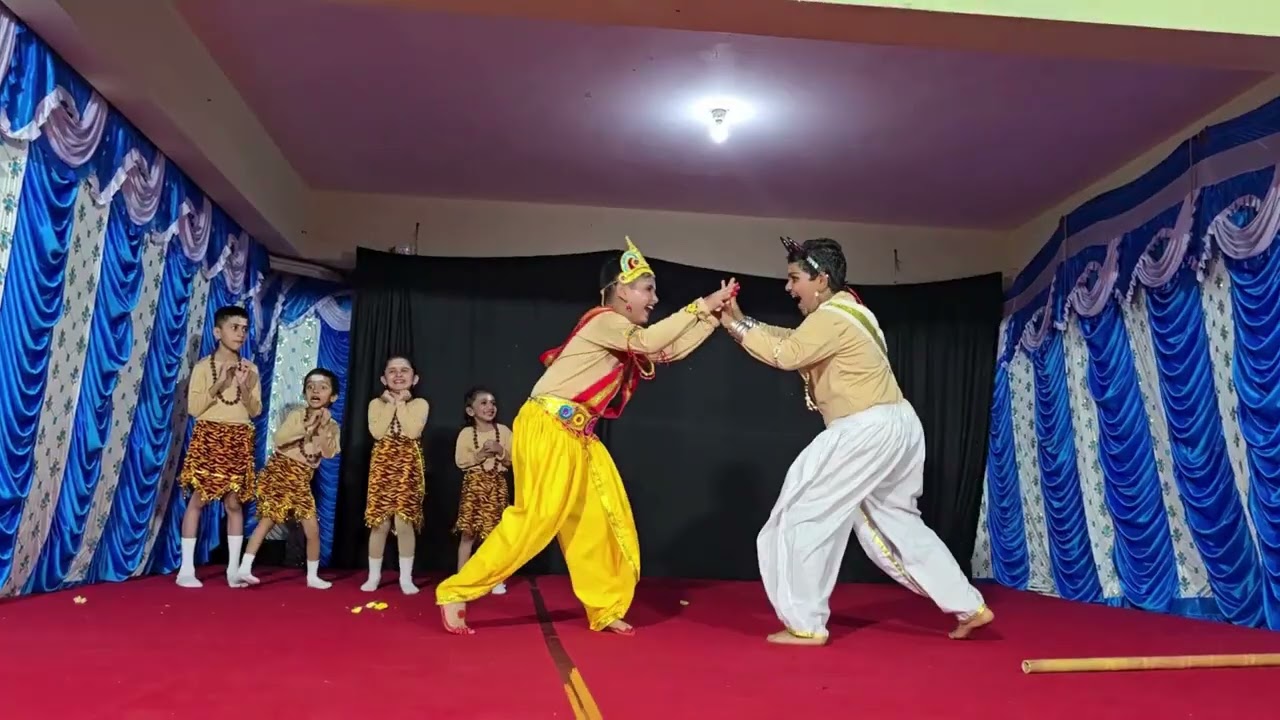 "Bal Ganesh ka janm" skit presented by small kids of krishna ikon apartment.