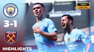 Manchester City VS Westham United highlight (3-1) | Round 38 | Unbelievable performance by Foden 🔥