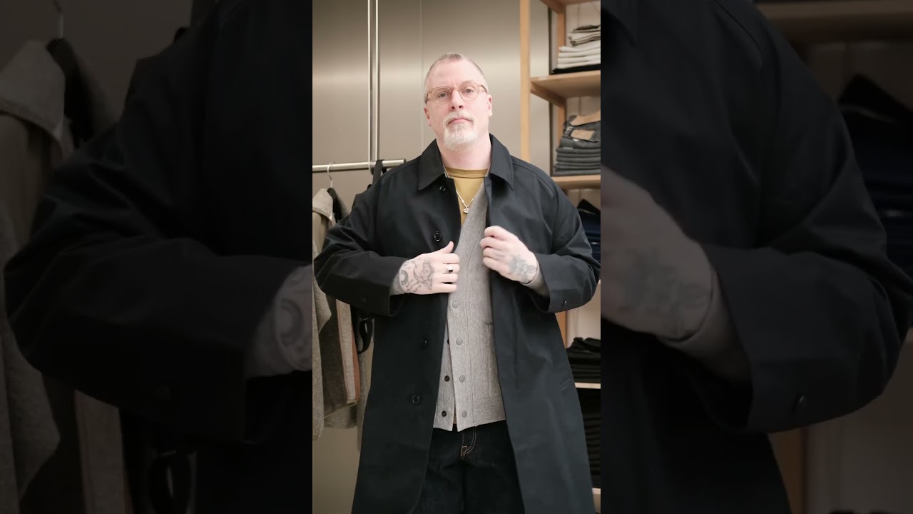 Nanamica balmacaan, Nanamica cardigan, porter force tote, Japan blue jeans, astorflex boatflex.