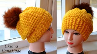 Связала ШАПКУ для себя, делюсь МАСТЕР КЛАССОМ. Hat crochet pattern