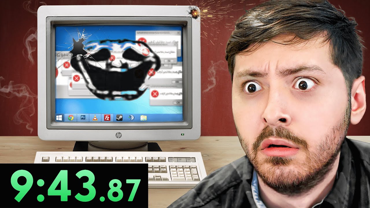 I Speedrun Destroying a Computer with Malware.