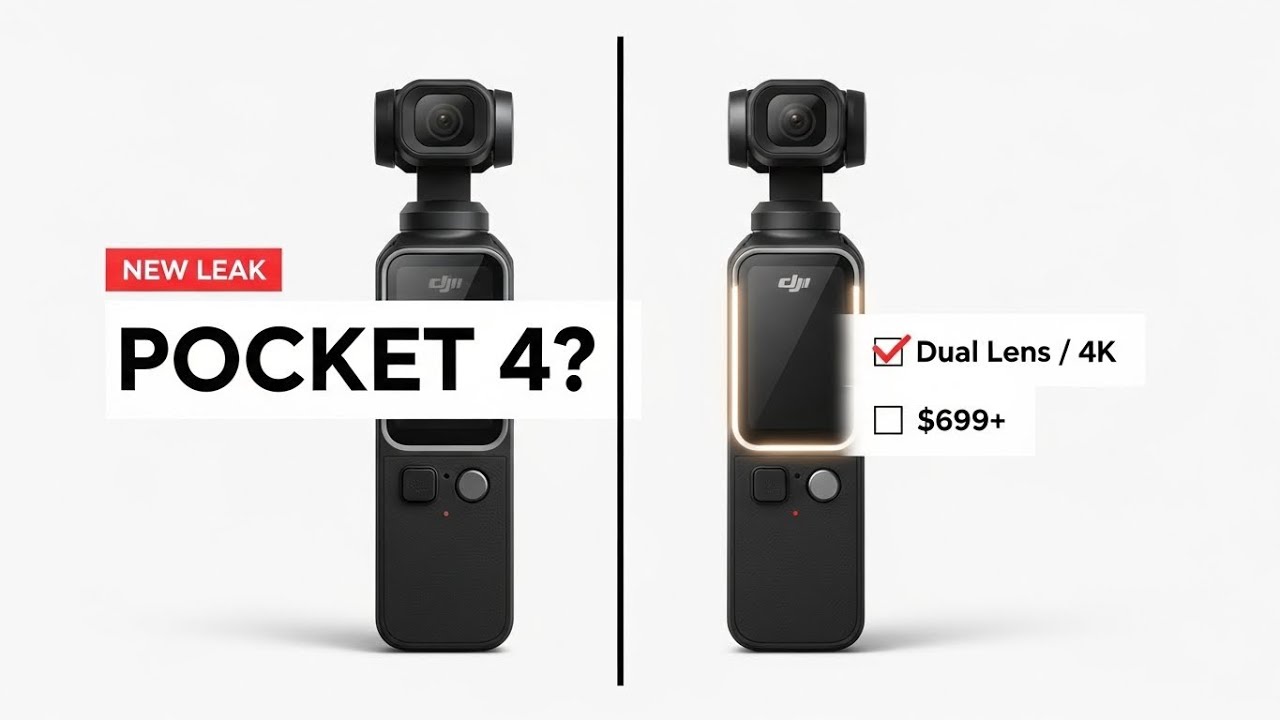 DJI Osmo Pocket 4: запуск в декабре, цена $699 и 4K/240 кадров в секунду?