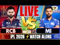🔴IPL LIVE: RCB vs MI Live match Score, IPL 2026 Match Today | Bangalore vs Mumbai Live cricket match