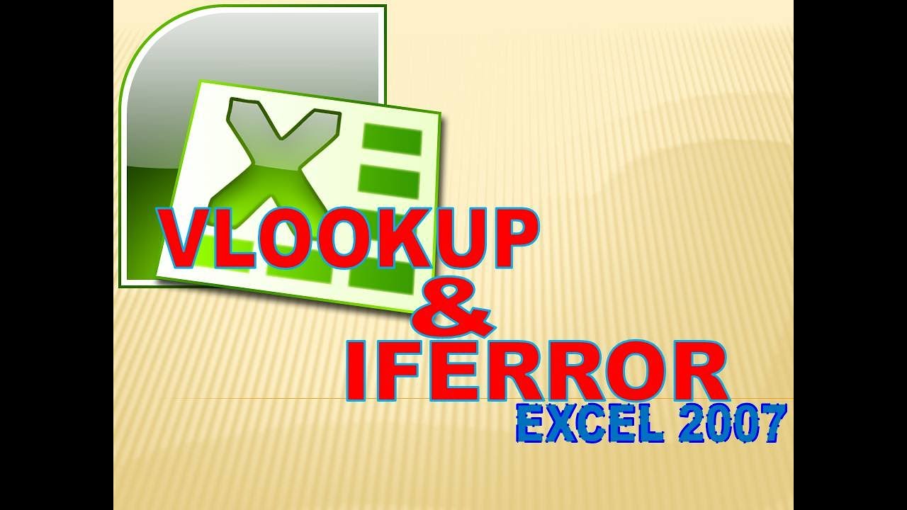 Belajar Rumus Excel IFERROR Dan VLOOKUP YouTube Belajar rumus excel iferror dan vlookup youtube