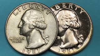 $26.5 Million US 1961 Quarters - United States Washington Coins - Valuable Type B or Type II