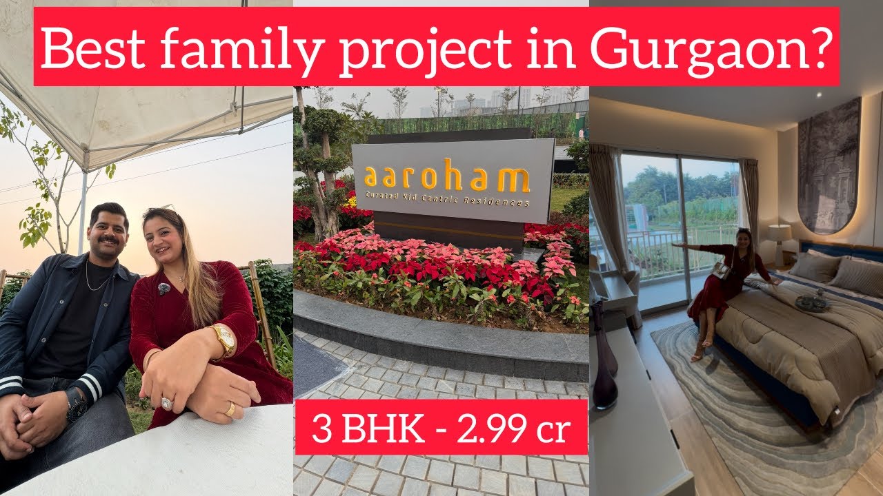 AASHIANA AAROHAM SECTOR 80 COMPLETE PROJECT&SAMPLE FLAT REVIEW|Best kids centric project in gurgaon|