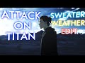 Attack on titan edit sweater weather sad edit triamv attackontitan attackontitanseason4