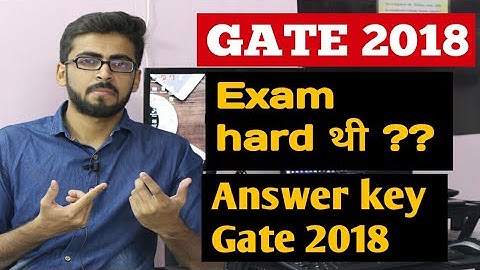 GATE 2018 Answer key | Exam Hard thi ?? | Final year computer Science projects