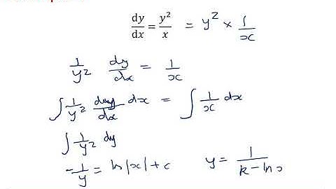 OCR Core Pure: First order differential equations 1-3