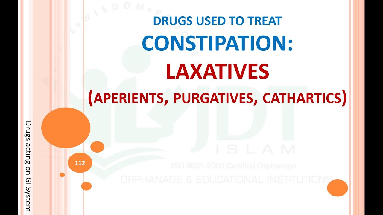 Drugs used to treat constipation Part 1 LAXATIVES PURGATIVES CATHARTICS Bisacodyl YouTube