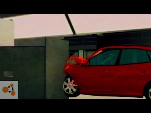 2008 Hyundai Elantra Small Overlap BIHS Crash Test 