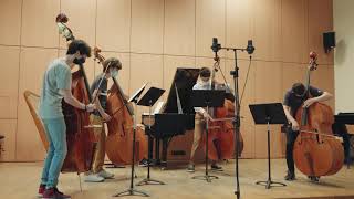 Los cuatro amigos  de  Pascal PROUST  4 contrebasses & piano