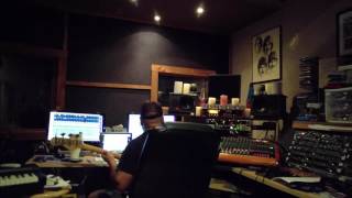 Recording bass for Hours  at Wonderland Studios.
