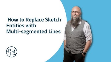 SOLIDWORKS tutorial: How to replace sketch entities with multi-segmented lines
