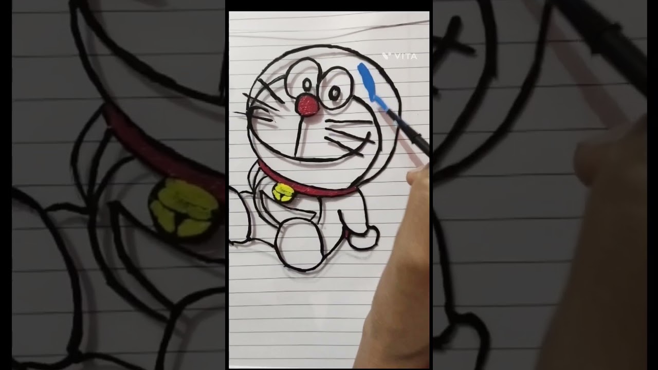 Glass sheet painting for Doraemon fans🥰🥰☺️☺️