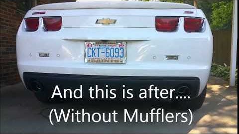 2013 Chevrolet Camaro 1SS (Muffler Delete) Sound *Before and After*