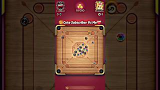 🤯LONG TIME⌚Video upload 😎But cute girl play with me 🥰#ytshorts #carrompool #miniclip #trending#viral