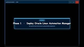 Get Started with Oracle Linux Automation Manager