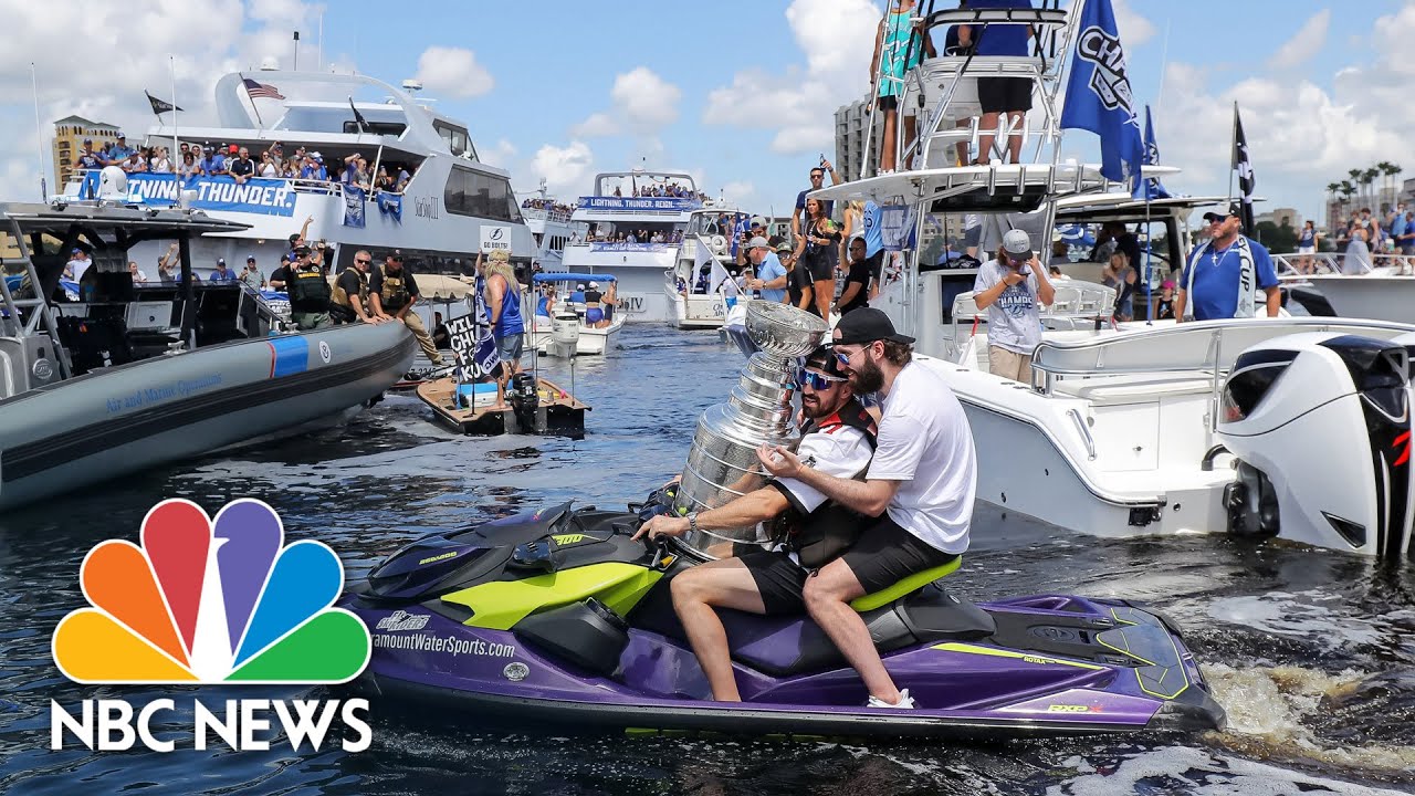 Tampa Bay Lightning Celebrates Stanley Cup Win With Boat Parade