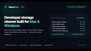 Information Introducing SpaceWise 🚀: Developer Storage cleaner for macOS and Windows News