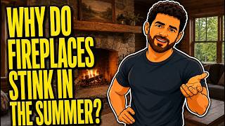 Why do fireplaces stink in the summer?