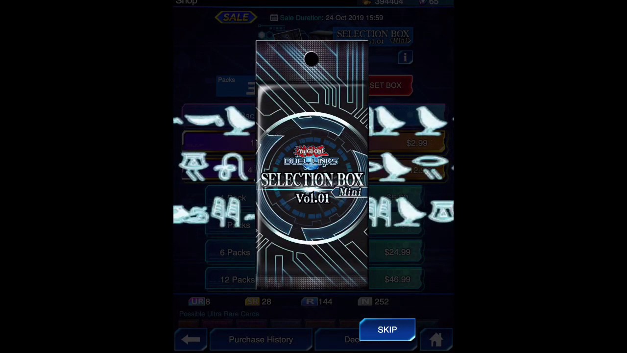 Yu-Gi-Oh! Duel Links Opening 1 Pack Of Selection Box Mini Vol.01