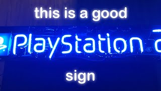 Good unboxing: Brand new PlayStation 2 Neon Sign from Ebay
