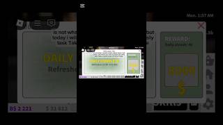 Bloxburg task Take a quick meal of 0 from a fridge | bloxburg solution daily tasks #bloxburg #roblox