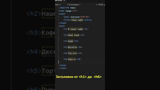 Как правильно использовать заголовки в HTML? | #html #html5 #htmltutorial