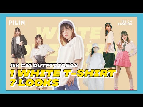 7 LOOKS 7 STYLES with WHITE OVERSIZED T-SHIRT #outfitideas #outfit #outfitinspo | PILIN