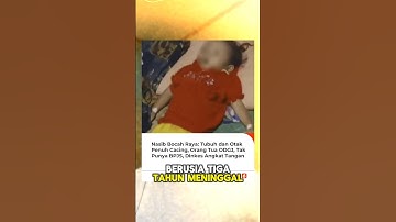NGERI!! bocah ini meninggal karena didalam tububnya banyak cacing.#shorts #shortvideo #beritaterkini