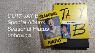 Download Lagu GOT7 (갓세븐) JAY B 제이비 - Special Album: Seasonal Hiatus unboxing MP3