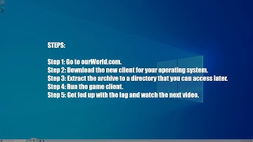 How to download and run the ourWorld desktop client (ourWorld 2020/2021)